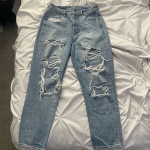 American Eagle high rise mom jeans